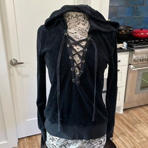 Pam & Gela velvet hoodie